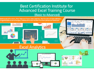 Advanced Excel Training Course in Delhi, Laxmi Nagar, Free VBA Macros & SQL Certification at SLA Institute, 100% Job, Free Demo Classes