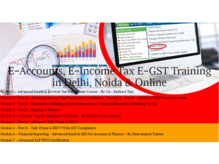 Accounting Training in Delhi, Shakarpur, SLA Institute, 100% Job Placement, Free GST, Taxation, Tally, Banking & Finance Classes,